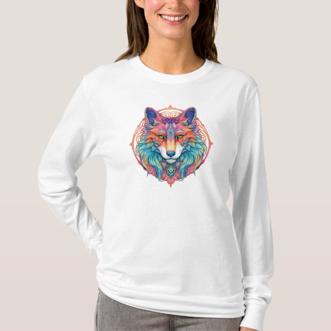 Camiseta Wolf Colorful (Frente)