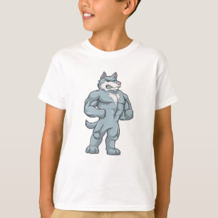 Camiseta Wolf como Bodybuilder extreme