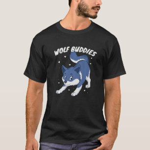 Camiseta Wolf Cub Wolf Pack Howling Wolf Buddies Willife N