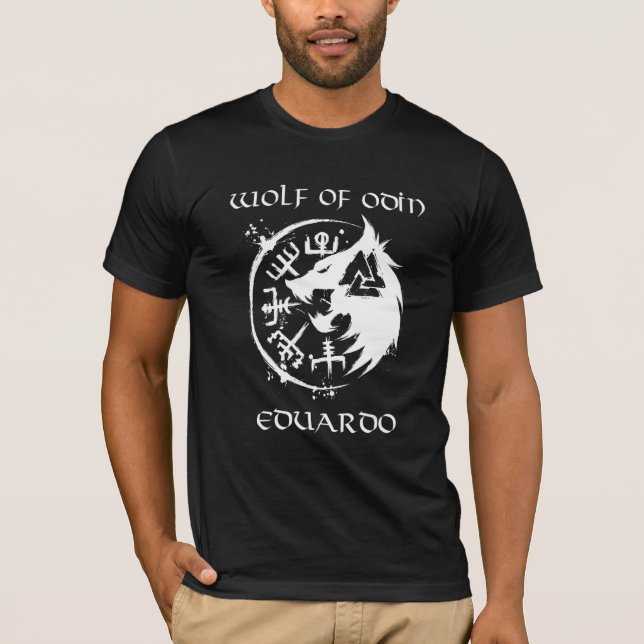 Camiseta Wolf De Odin Eduardo Personalizado (Frente)