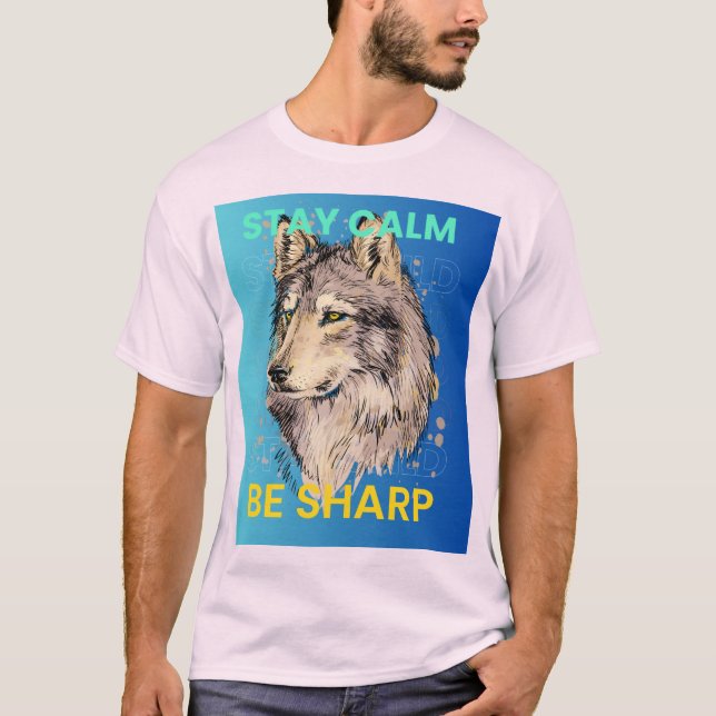 Camiseta Wolf design T-Shirt (Frente)