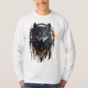 Camiseta Wolf Dream Catcher T Shirt