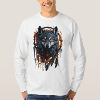 Camiseta Wolf Dream Catcher T Shirt