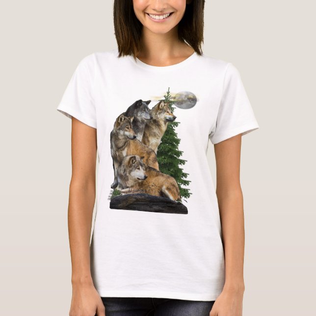 Camiseta Wolf e Moon (Frente)