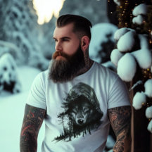 Wolf em Exposição Dupla a Hoodie