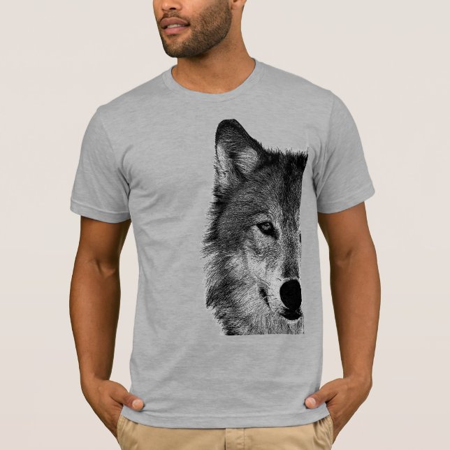 Camiseta Wolf Eye Trabalho de arte (Frente)