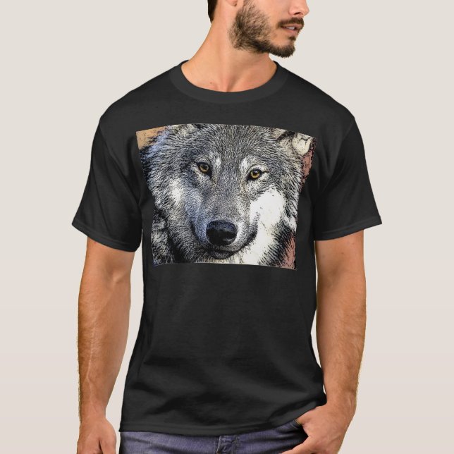 Camiseta Wolf Eyes Trabalho de arte (Frente)