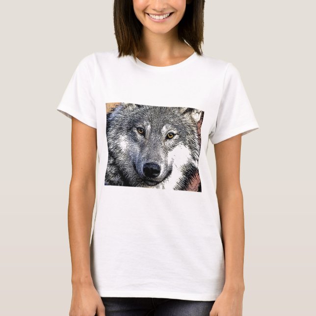 Camiseta Wolf Eyes Trabalho de arte (Frente)