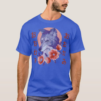 Camiseta Wolf Flower Japan Nature