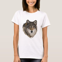 Wolf Head Animal Cinza Selvagem Wolf