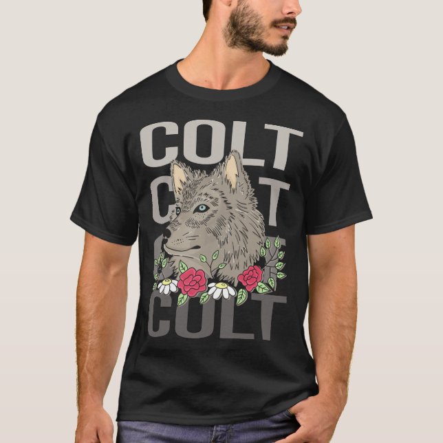 Camiseta Wolf Head - Colt Name (Frente)