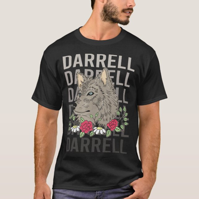 Camiseta Wolf Head - Darrell Name (Frente)