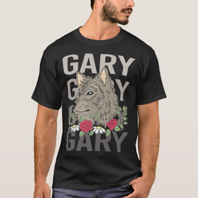 Camiseta Wolf Head - Gary Name (Frente)