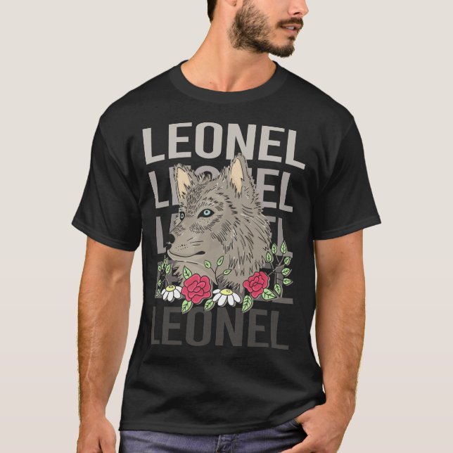 Camiseta Wolf Head - Leonel Name (Frente)