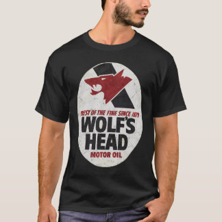 Camiseta Wolf Head Motor Oil Vintage Garage