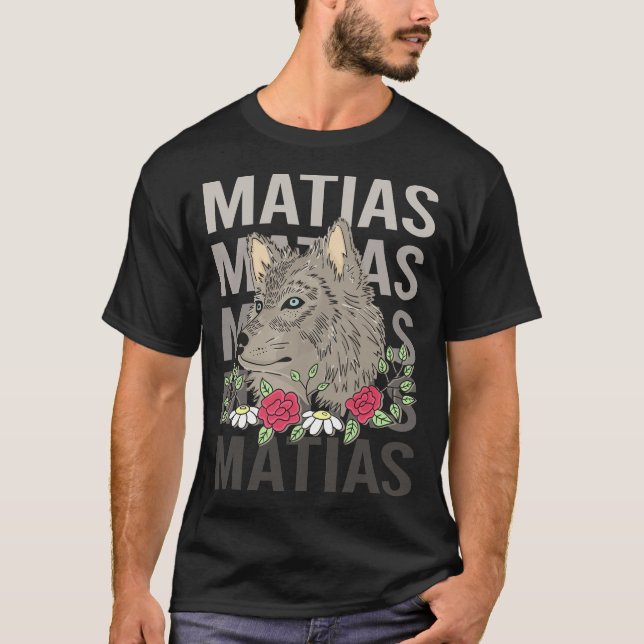 Camiseta Wolf Head - Nome Matias (Frente)