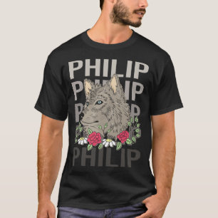 Camiseta Wolf Head - Philip Name