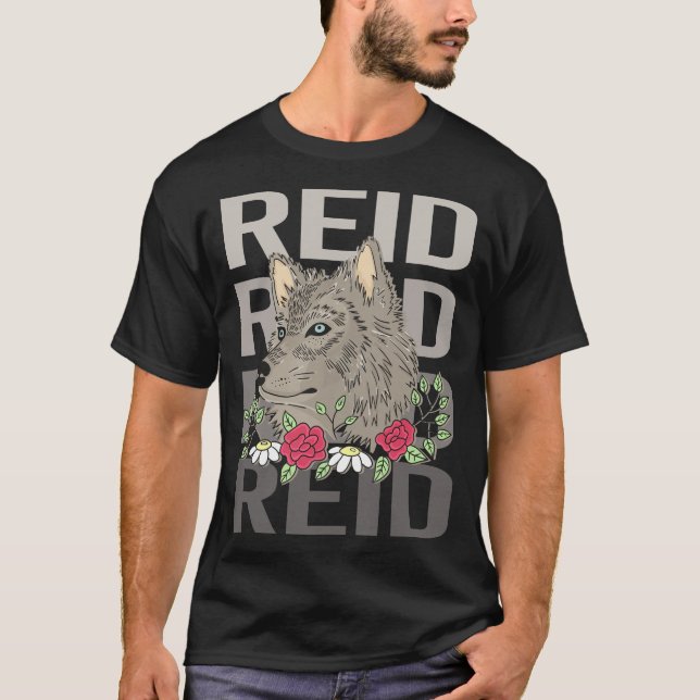 Camiseta Wolf Head - Reid Name (Frente)