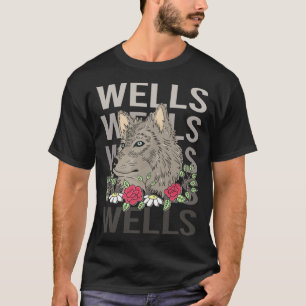 Camiseta Wolf Head - Wells Name