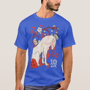 Camiseta Wolf Japan Ume Momo Sakura Blossoms