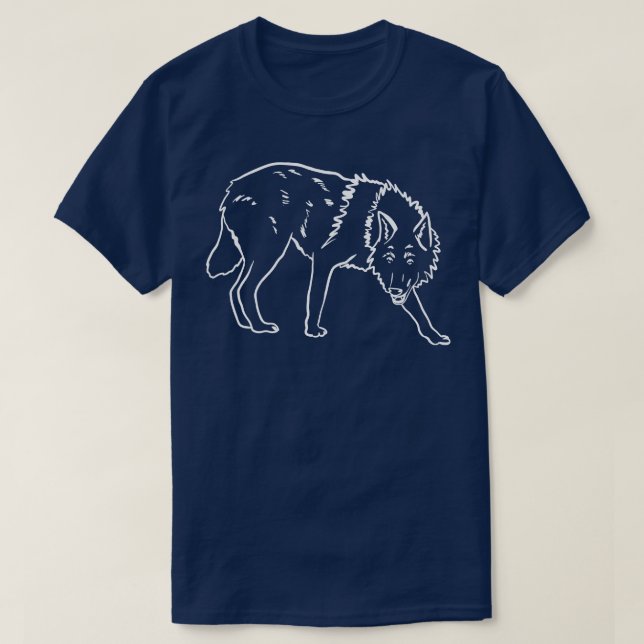 Camiseta Wolf Line (Frente do Design)
