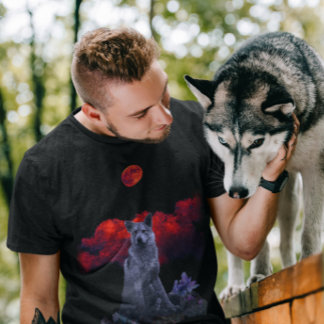 Camiseta Wolf Moon | Gótico T-Shirt