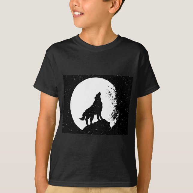 Camiseta Wolf & Moon Silhoutte (Frente)