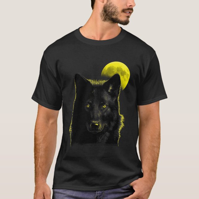 Camiseta Wolf Moon Wolf na Lua 1 (Frente)