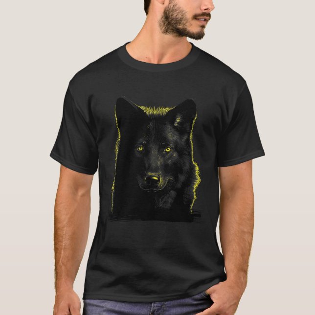 Camiseta Wolf Moon Wolf na Lua 1 (Frente)