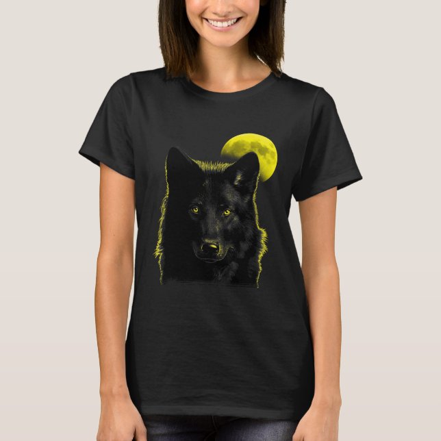 Camiseta Wolf Moon Wolf na Lua 1 (Frente)