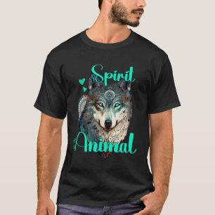 Camiseta Wolf My Spirit Animal Wolves Cute Bohemian Theme