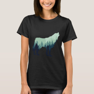 Camiseta Wolf Nature Outdoor Forest Camping Hift