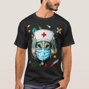Camiseta Wolf Nurse RN Funny ER Nursing School Graduação