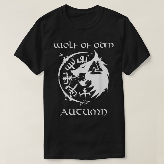 Camiseta Wolf Of Odin Autumn  Personalized  (Frente do Design)