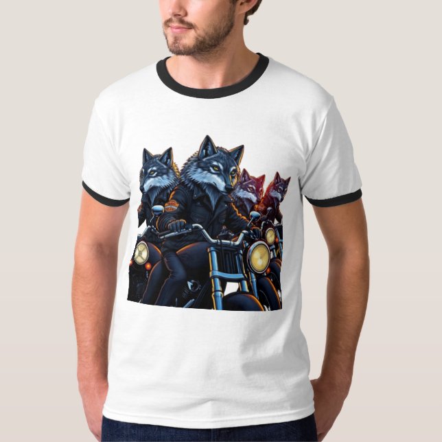 Camiseta Wolf Pack Bikers (Frente)