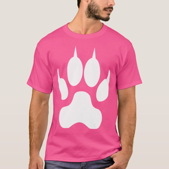 Camiseta Wolf Paw Print (Frente)