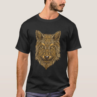 Camiseta Wolf Portrait - Símbolo Colorido Gym