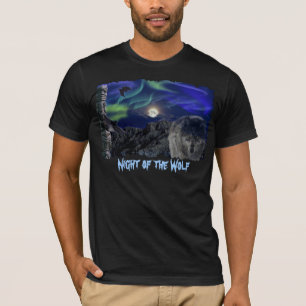 Camiseta Wolf, Ravens, Pole Totem e Aurora T-Shirt