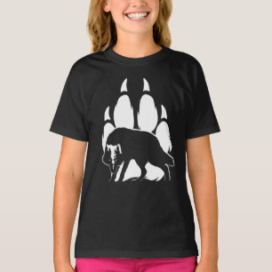 Camiseta Wolf Silhouette e o T-Shirt Pegado