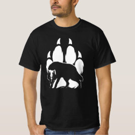 Camiseta Wolf Silhouette e Pegada