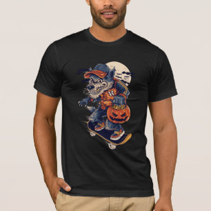 Camiseta Wolf Skateboard em Trick and Tratat