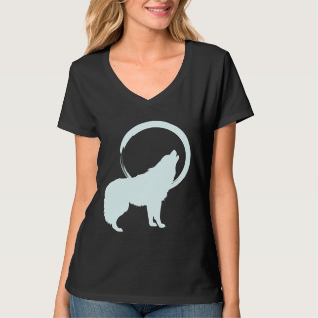 Camiseta Wolf Spirit Animal Sacred Shaman Native American C (Frente)