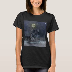 Camiseta Wolf Spirit Moon Night