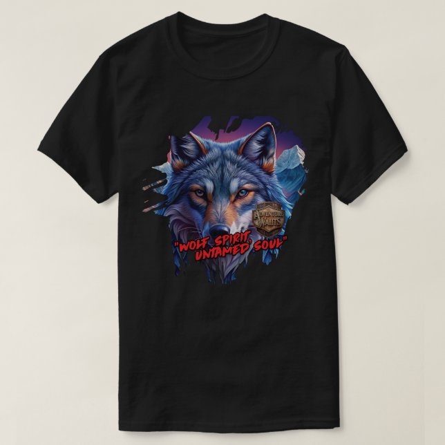 Camiseta Wolf spirit, untamed soul (Frente do Design)