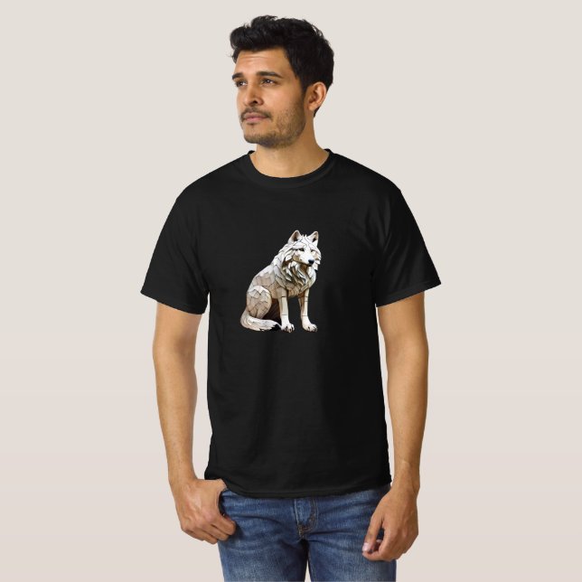 Camiseta Wolf T-Shirt Mosaic Design (Frente Completa)