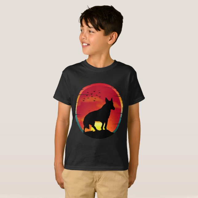 Camiseta Wolf Vintage Sunset (Frente Completa)