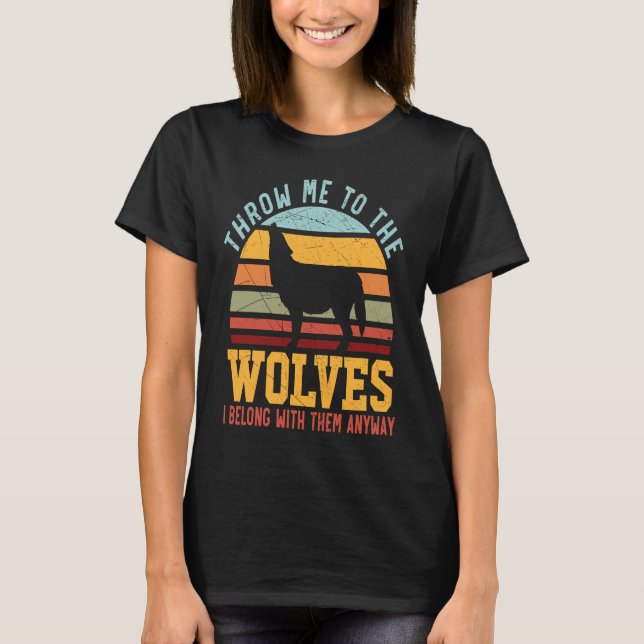 Camiseta Wolf  Werewolf Wolfpack Wolfgang Wildlife Animal   (Frente)