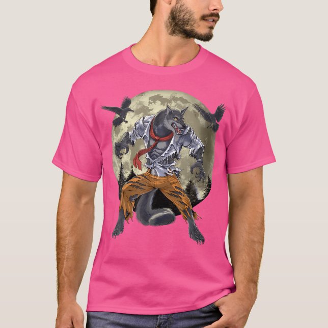 Camiseta Wolf Wolf Full Moon (Frente)