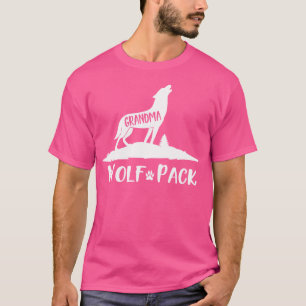 Camiseta Wolf Wolf Wolf da Família Wolf Pack Correspondente