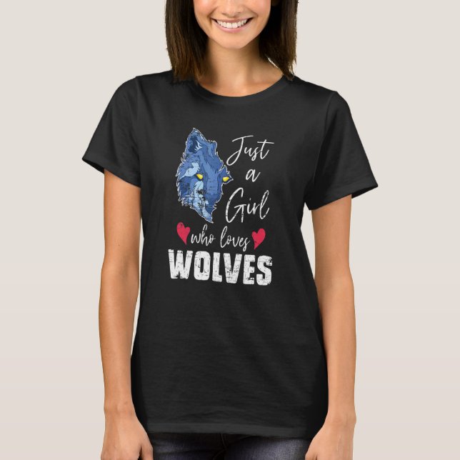 Camiseta Wolf Women Girls Wolf Predator (Frente)